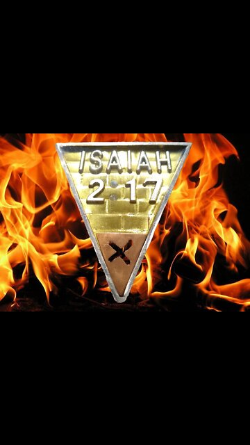 Anti Illuminati upside down Pyramid Pendant. HE WHO IS HIGH WILL BE BROUGHT DOWN LOW.