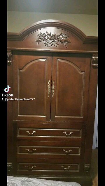 Transforming a historic Broadmoor Hotel TV Armoire into a dresser/chest/cabinet