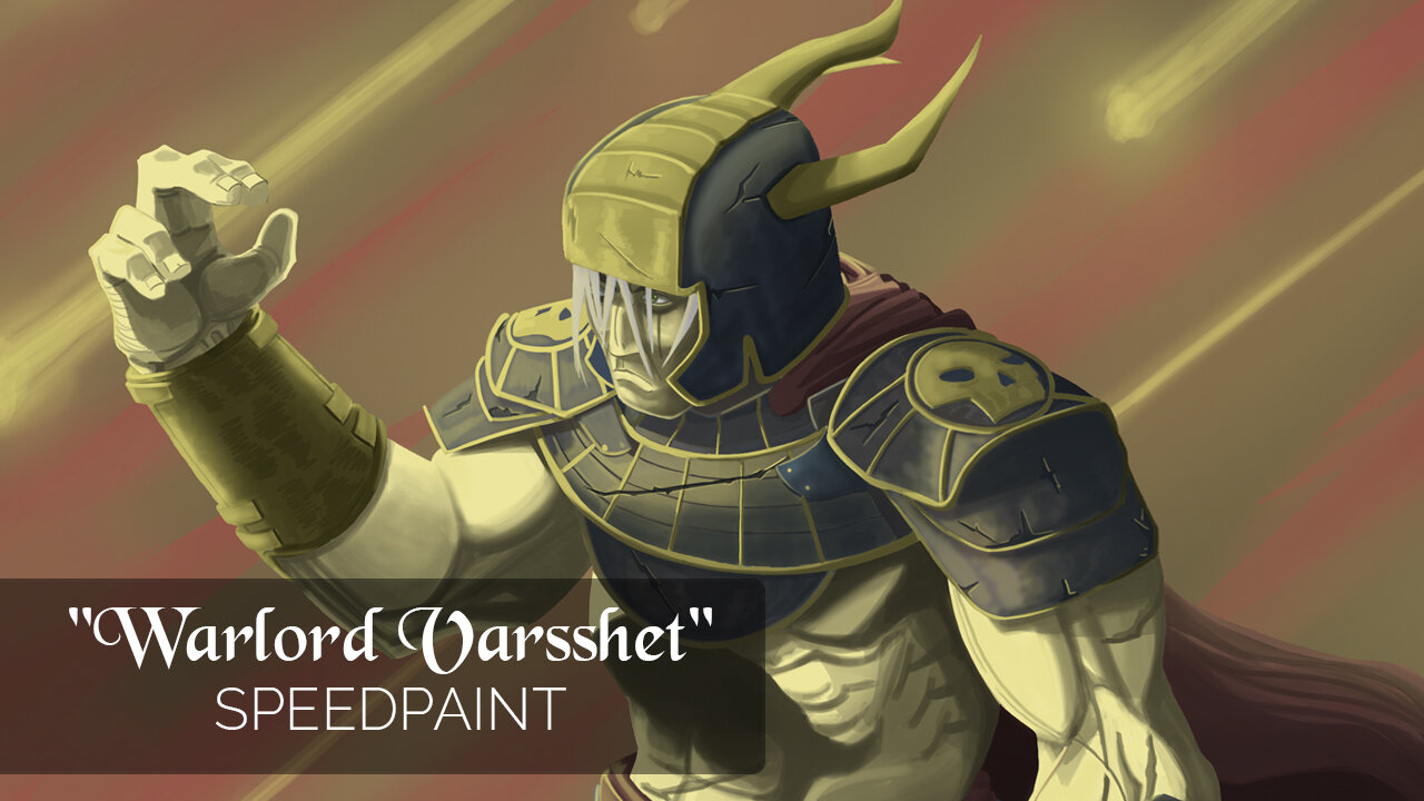 Warlord Varsshet Fantasy Digital Painting Process [Timelapse]