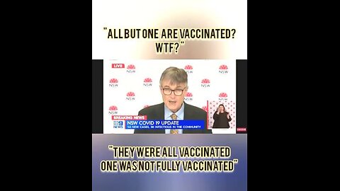 Australia- many in hospital from Covid- all vaccinated, only 1 is not fully vaxed
