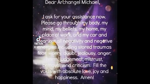 Archangel Michael protection and cleansing of negative energy😇💗🌻