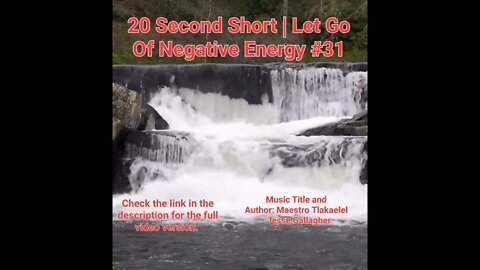 20 Second Short Of Let Go Of Negative Energy | #meditation #shorts #shortsvideo #waterfall #31