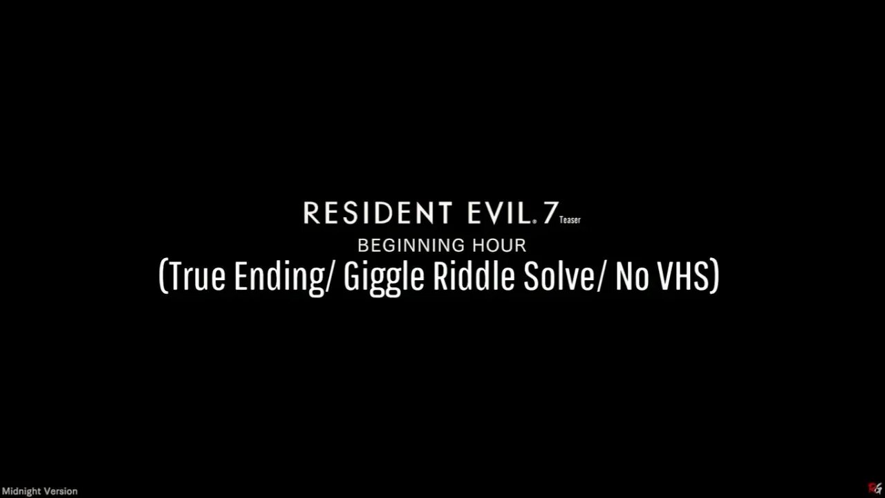 Resident Evil 7 Teaser: Beginning Hour (True Ending/ Giggle Riddle Solve/ No VHS)