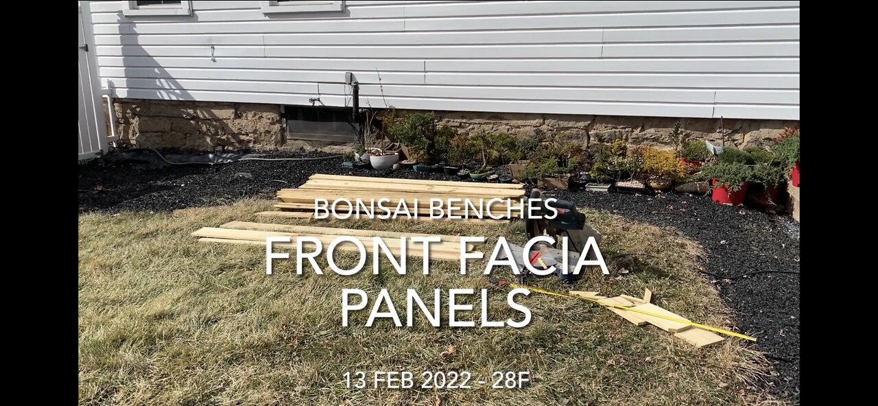 Bonsai Bench Facia Panels