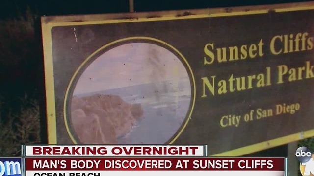 Man's body discovered at Sunset Cliffs