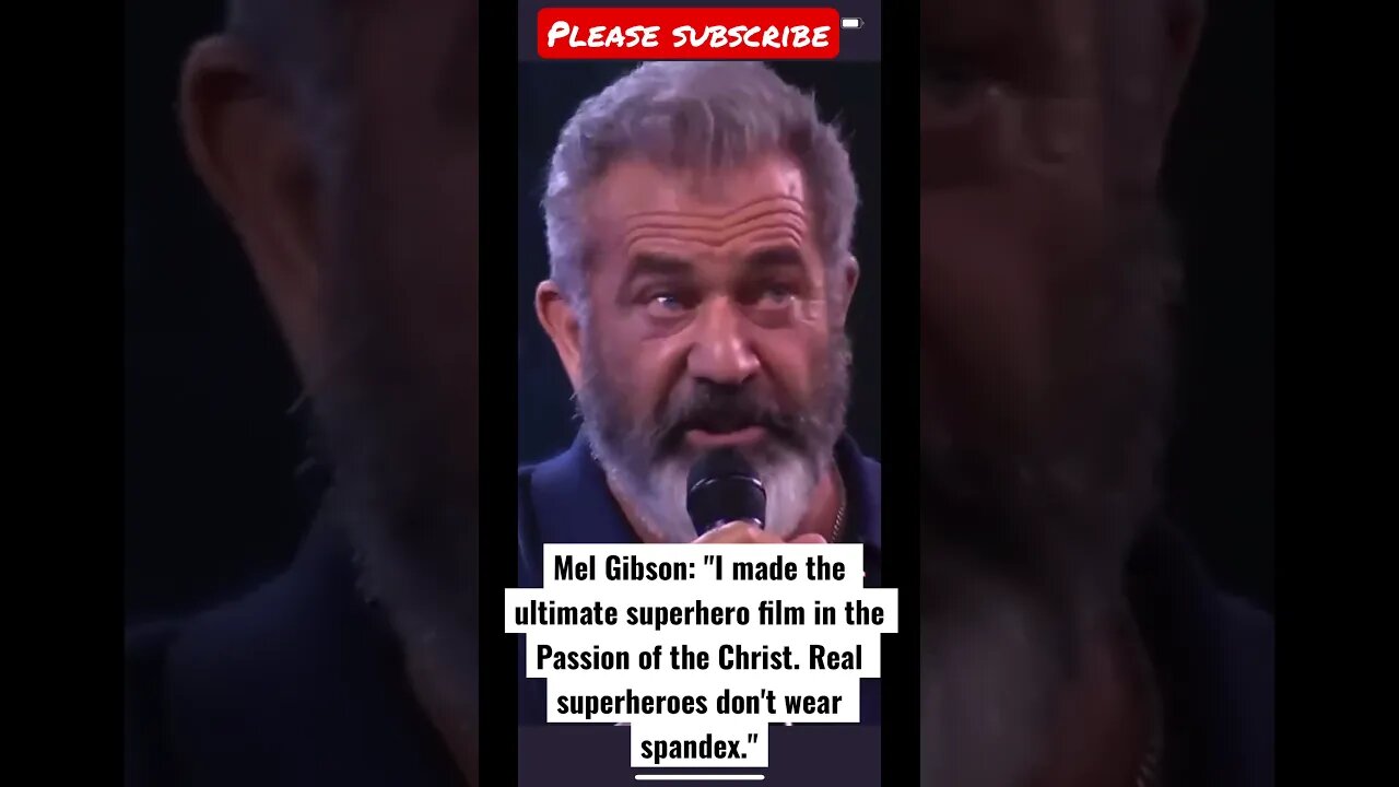 Mel Gibson talks about Passion
