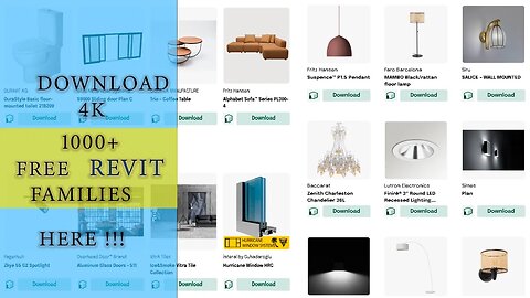 Easy and simple way to get Revit families for free.