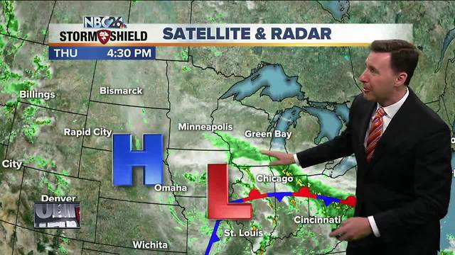 Michael Fish's NBC26 Storm Shield weather forecast