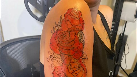 Doing My 1st Cover Up Tattoo #tattoosleeve #tattoo #couplegoals