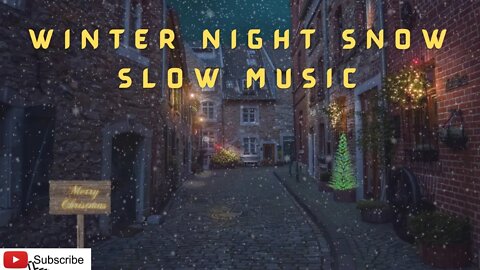 SNOWFALL WINTER SLOW CALMNESS BEATS | VIBE SOUL LIVE