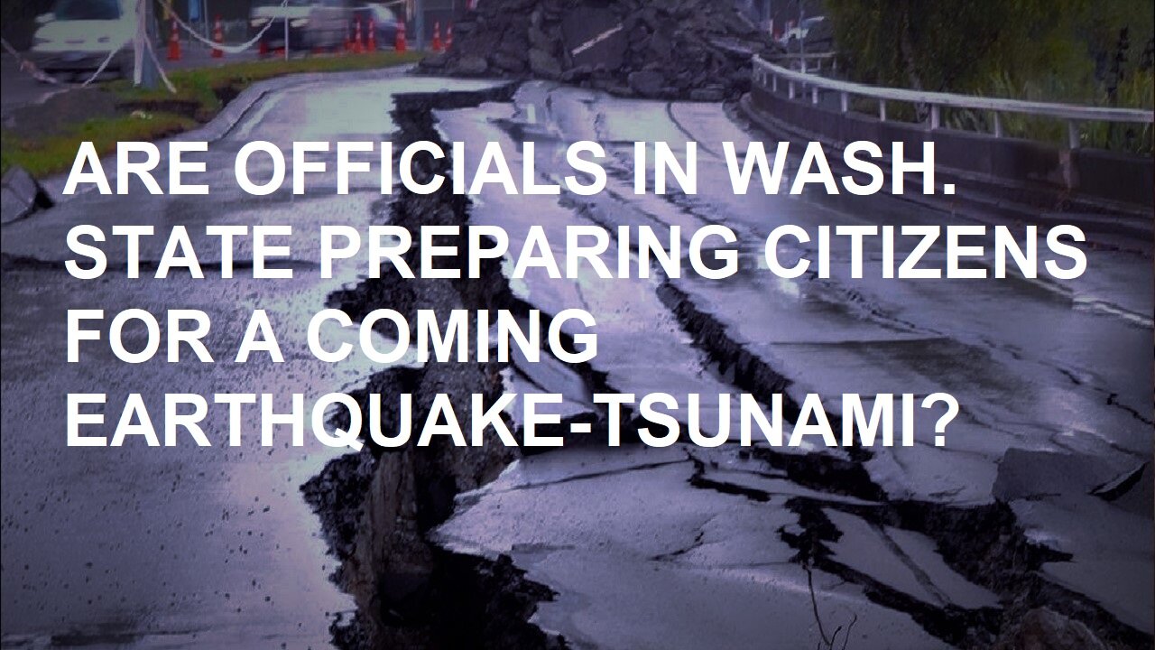 Tsunami Caused By Earthquake Could Hit Wash. State Coast in 3 mins. & HAARP