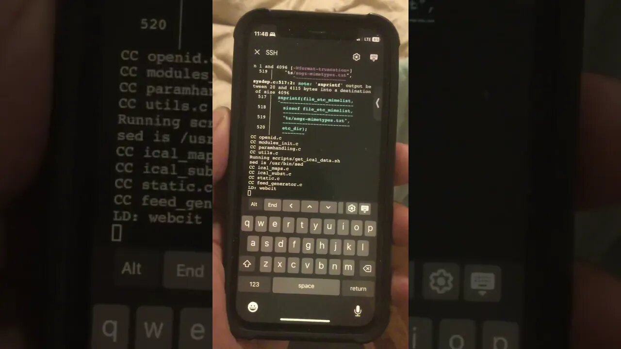 Linux on my I-Phone 12 Mini Using Google Cloud & SSH Web Server☺️☺️🤓🤓🤓🥳🥳🥳 #777 #matrix #linux