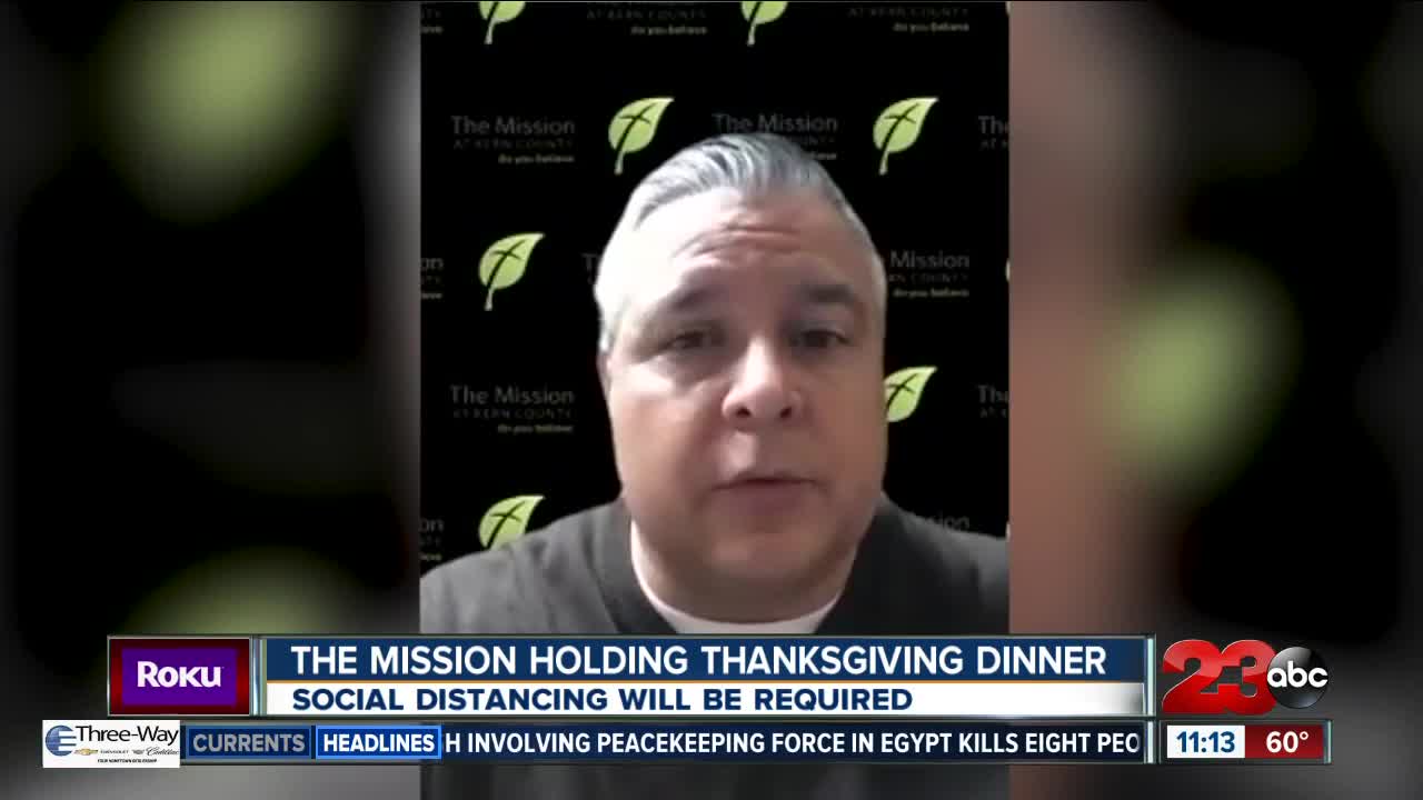 Mission at Kern County holding Thanksgiving dinner