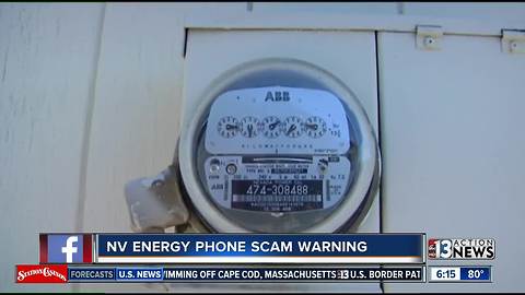 NV Energy phone scam warning