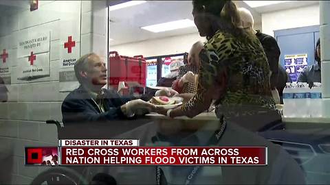 Red Cross workers from across nation helping flood victims in Texas