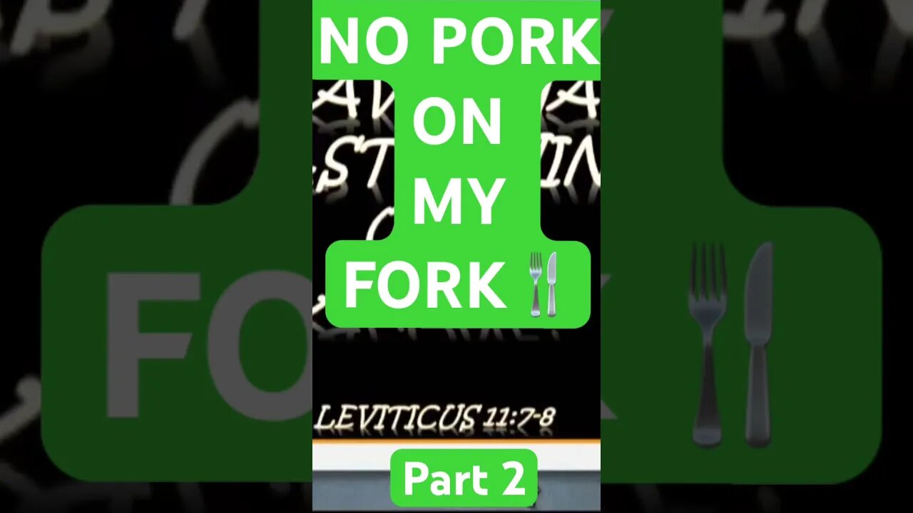 No Pork on My Fork 🍴