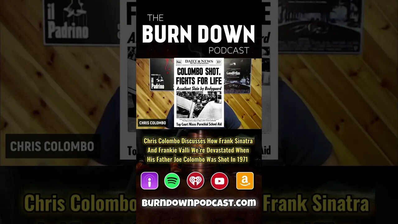 Joe Colombo Had Such Deep Connection With Popular Celebrities! #theburndownpodcast #mafia #podcast