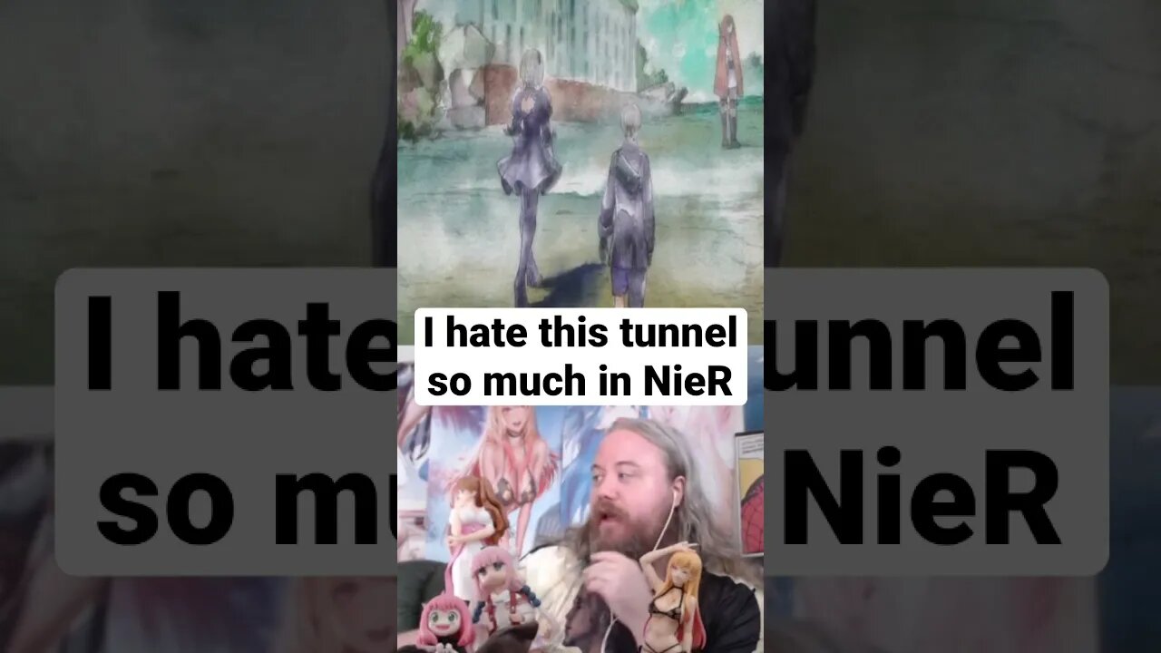 I have PTSD from this F* TUNNEL Nier automata anime episode 9 reaction #anime #gaming #nier #shorts