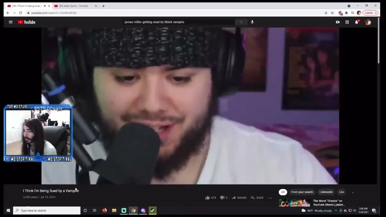 MoistCr1tikal Reacts To I Think I’m Being Sued By A TikTok Vampire