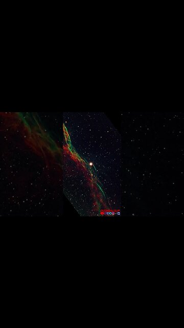 The Witches Boom. Western Veil Nebula through my Celestron telescope. 🔭 #telescope #space #viral