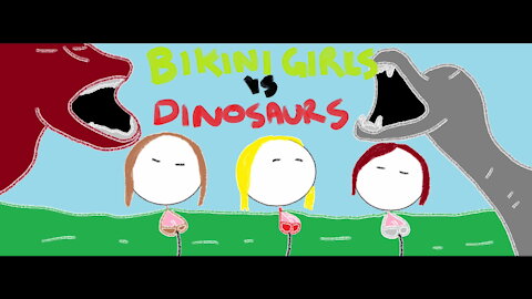 Bikini Girls vs Dinosaurs
