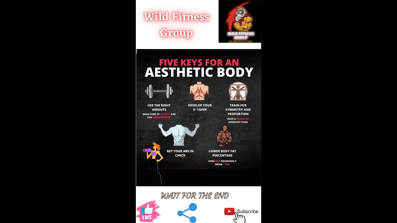 🔥Five keys for an aesthetic body🔥#shorts🔥#fitnessshorts🔥#wildfitnessgroup🔥15 march 2022🔥