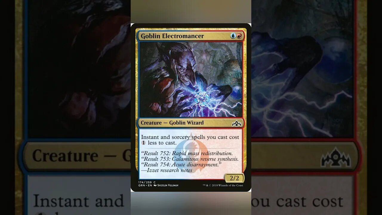 Izzet (Blue Red) Magic the Gathering cards for Cube #mtg #MagicTheGathering #mtgcube #shorts #izzet