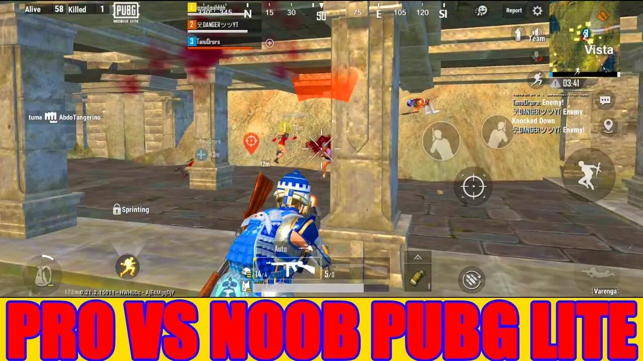 Pro vs Noob Pubg Lite | PUBG LITE GAME PLAY VIDEO IN RANK PUSH LOBY 2022 | DANGER X GAMING