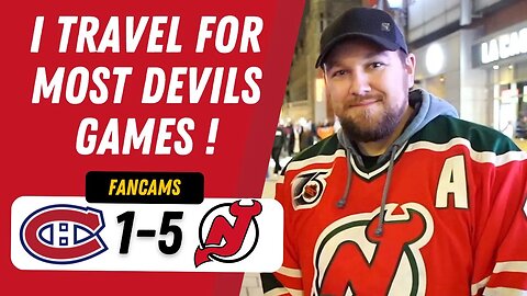 I TRAVEL FOR MOST DEVILS GAMES ! | MTL 1-5 NJD | FANCAM