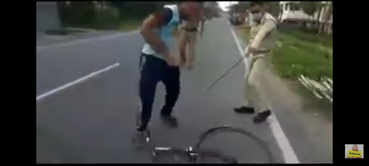 Funny vedio . Cop vs common man