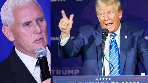 WATCH: Trump Reacts To Mike Pence Dropping Out Of 2024 Presidential Race