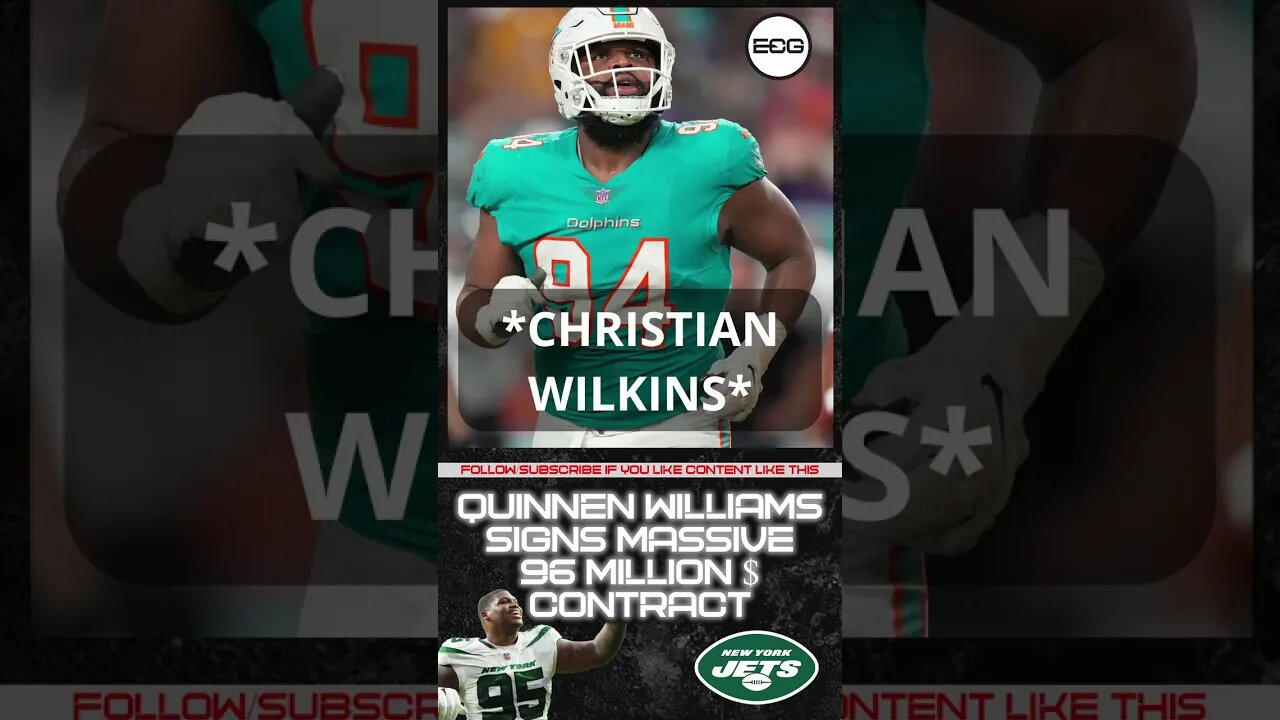 #quinnenwilliams #nyjets #contactextension #96million #nfl #nflclips #nflbreakingnews #jets #newyork