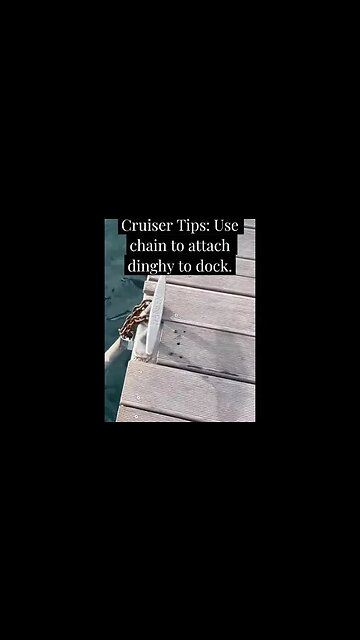 Secure Your Dinghy from Thieves: How to Attach Chain to a Cleat #short