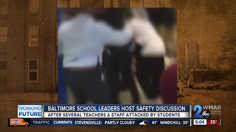 Discussing violence in city schools
