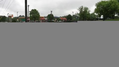 Old Hickory Boulevard Flooded In Hermitage At I-40