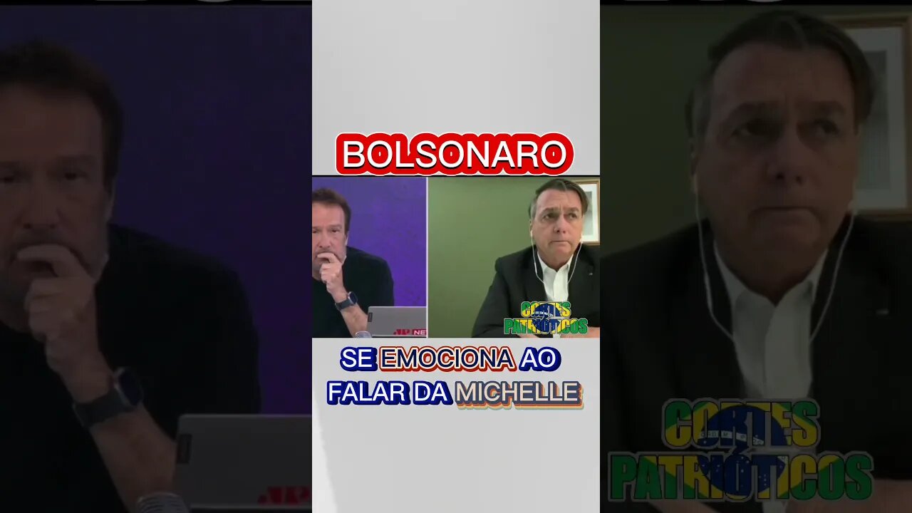Bolsonaro chora ao falar da Michelle durante busca da PF