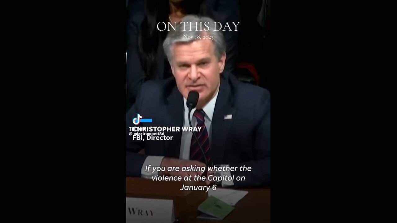 Christopher Wray put on the spot about January 6, 2021