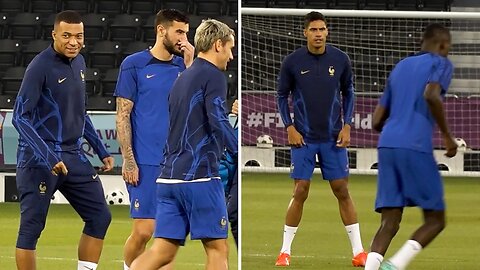 Varane is BACK! | All 24 French players take part in final training session ahead of World Cup Final