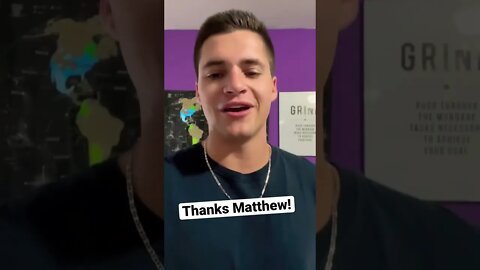 Thanks Matthew! #shorts