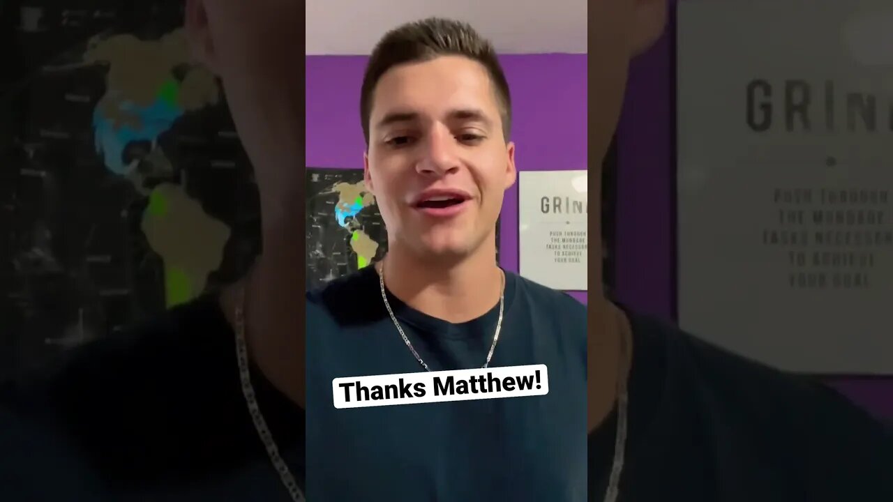 Thanks Matthew! #shorts