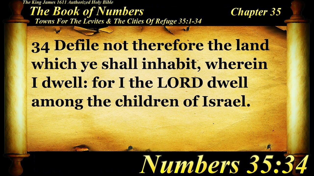 NUMBERS 35:34