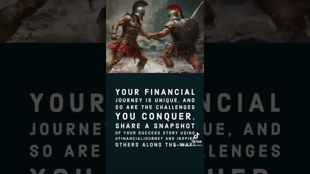 Your financial journey is unique, and so are the challenges you conquer. #financialfreedom