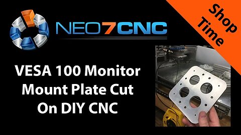 Shop Time - Aluminum monitor mount designed in Fusion360 and cut on DIY CNC