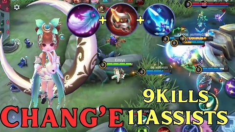 9 Kills! 11 Assists! Chang'e Mid Lane Build! | MLBB | Mobile Legends | Mobile Legends: Bang Bang |