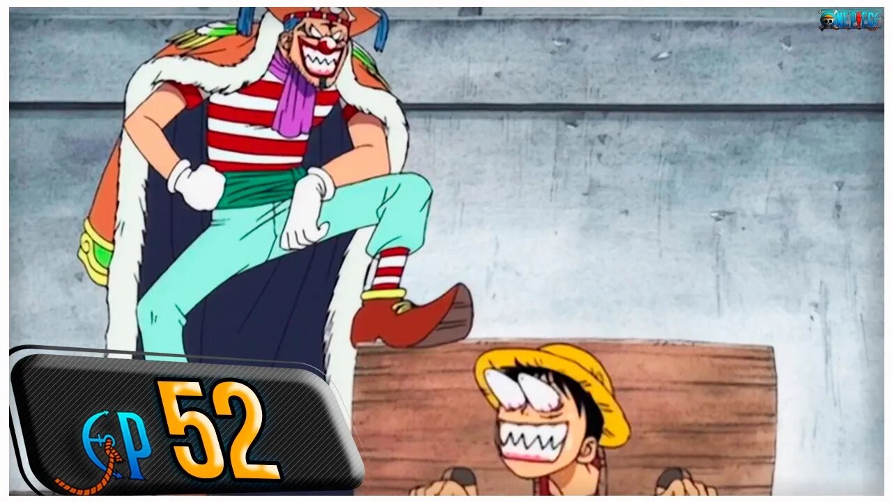 A VINGANÇA DE BUGGY! O HOMEM QUE RIR NO CADAFALSO! (RESUMO ONE PIECE EP 52)