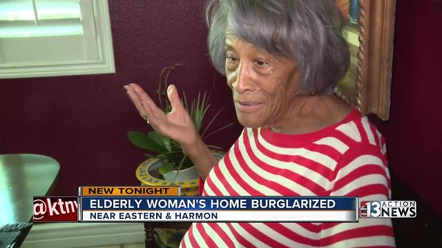 Elderly woman terrified after home burglarized