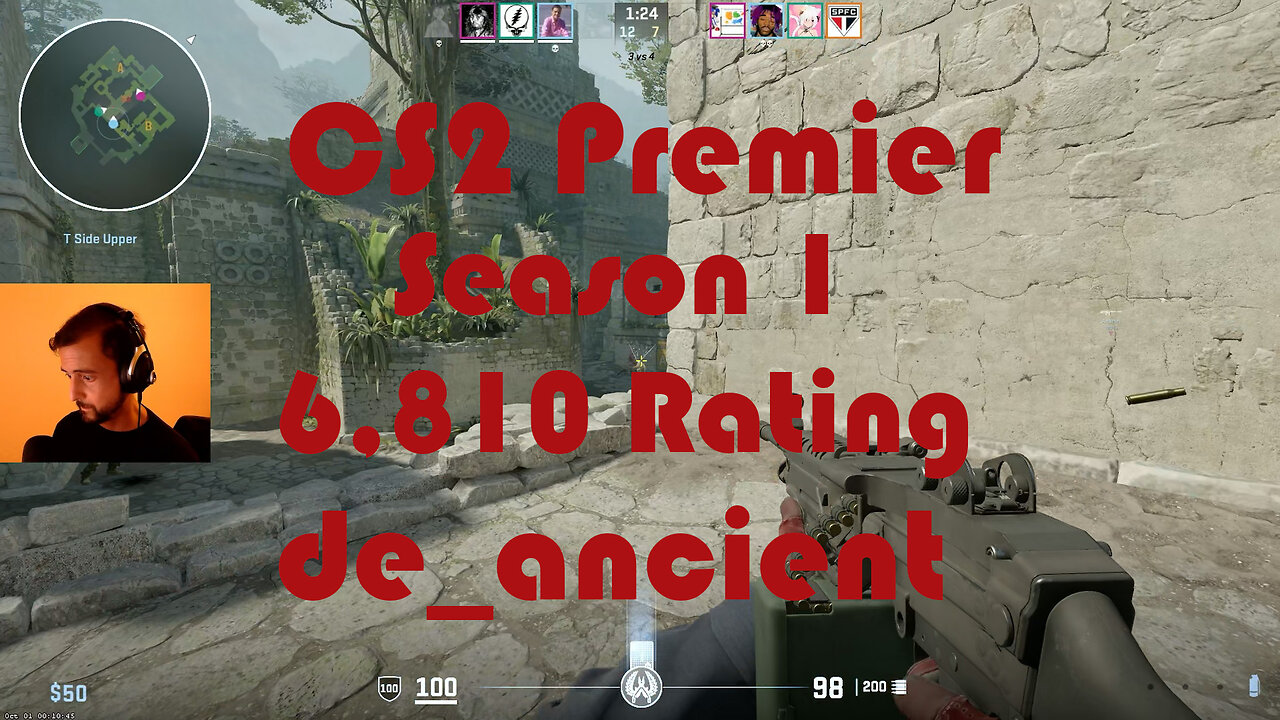 CS2 Premier Matchmaking - Season 1 - 6,810 Rating - de_ancient