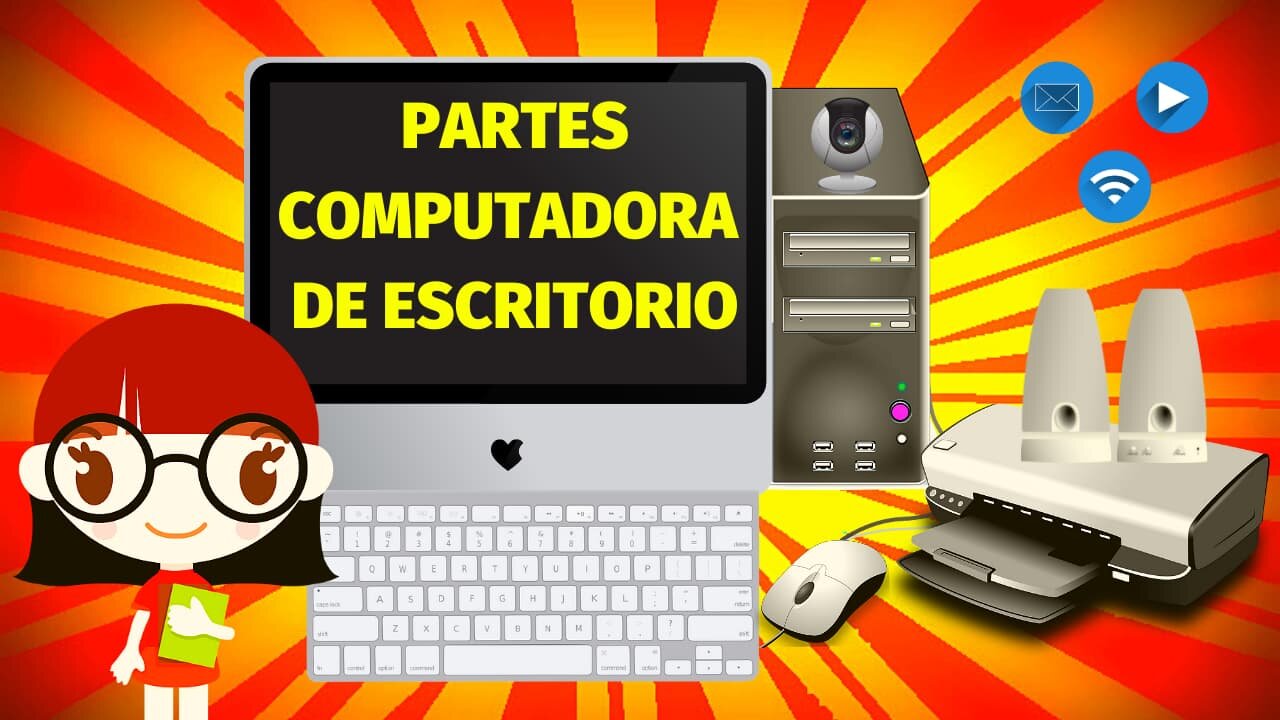 PARTES DE LA COMPUTADORA PARA NIÑOS 💻👩‍💻 | COMPUTADORA DE ESCRITORIO Y SUS PARTES 🖲️