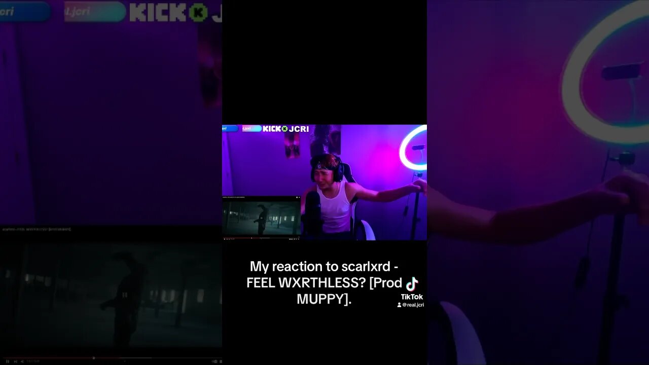 My reaction to scarlxrd - FEEL WXRTHLESS? [Prod MUPPY]. #shorts