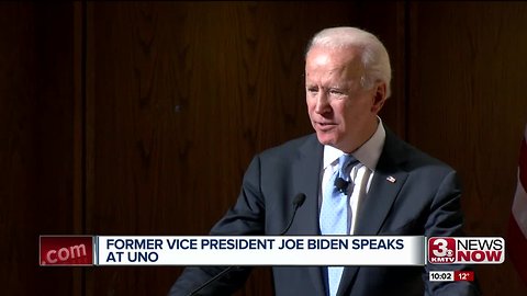 Joe Biden tells UNO students that 'it's time for us to lead again'